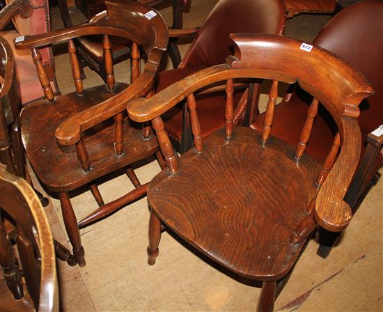 Pair captains chairs